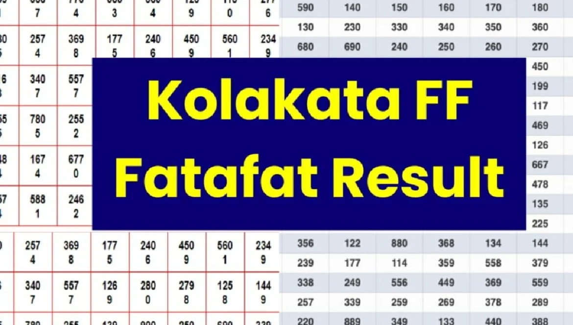 Kolkata Fatafat Result Today